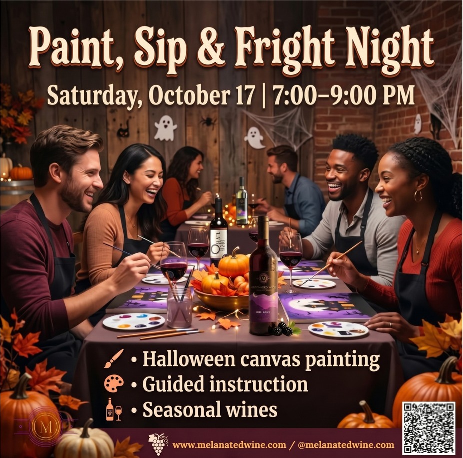 🎨Paint, Sip & Fright Night event photo