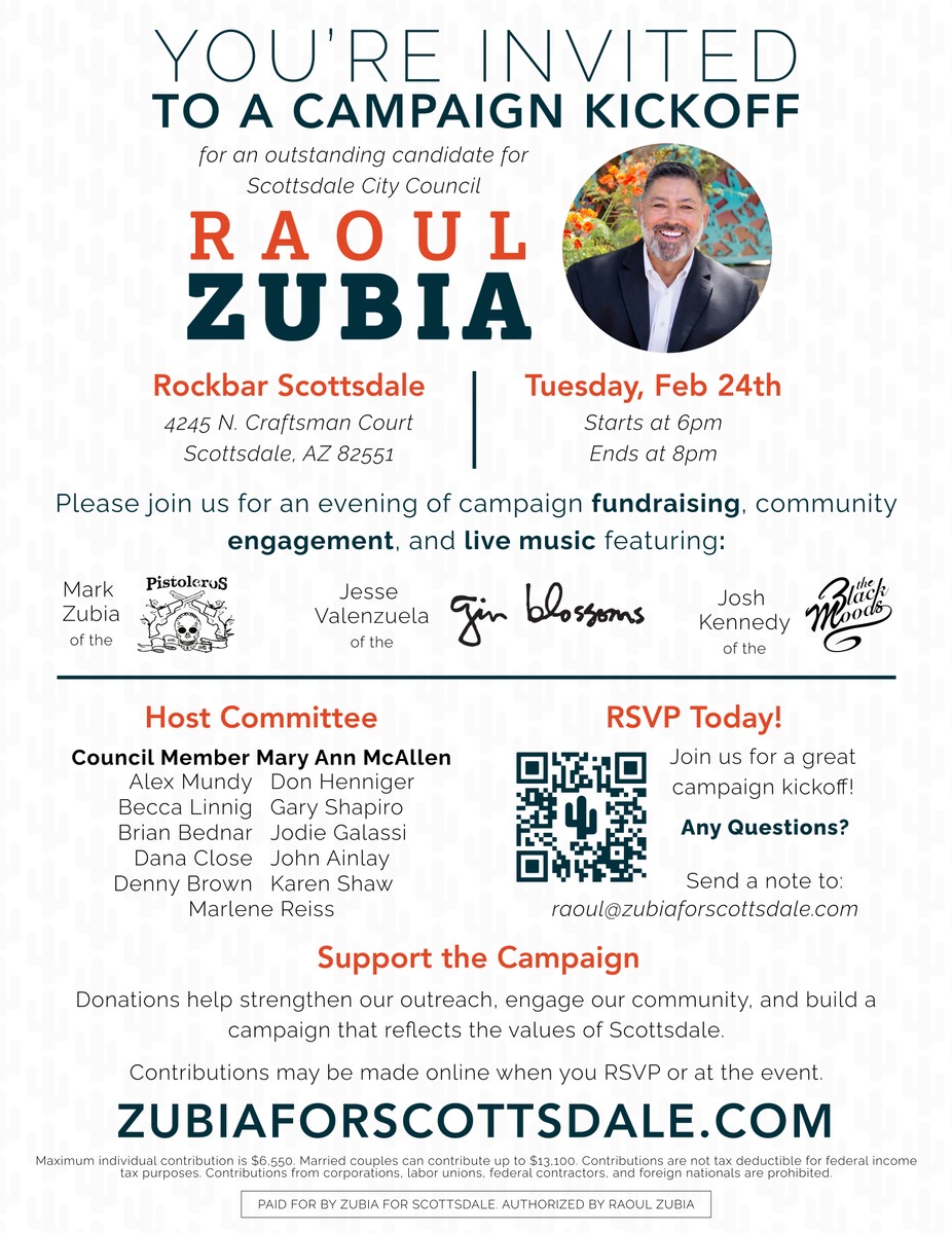 Raoul Zubia Campaign Kick-Off event photo