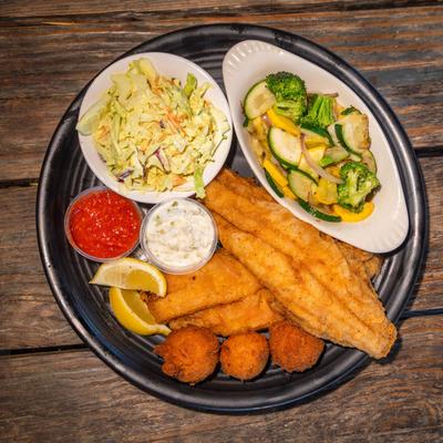 Fried Mahi Mahi dinner.