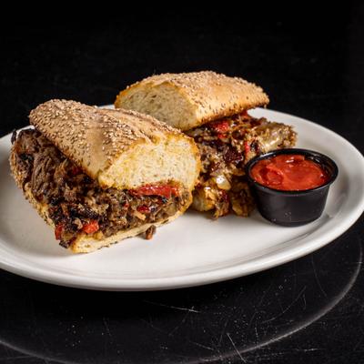 Philly Cheesesteak sandwich.