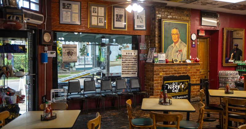 Interior seating area