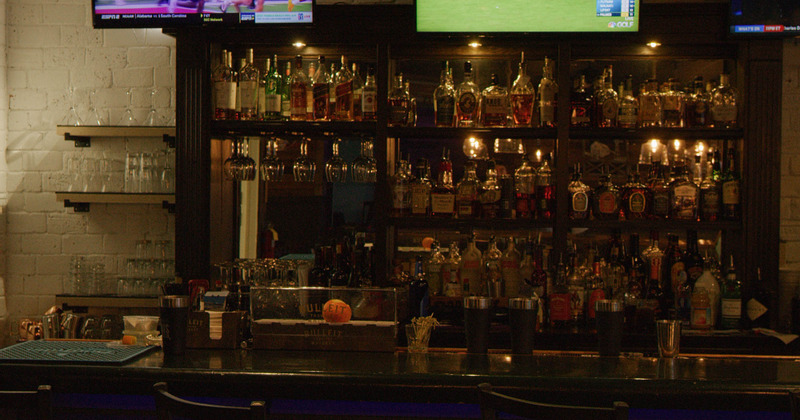 Interior, drinks on the display