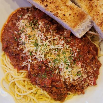 Spaghetti Bolognese.