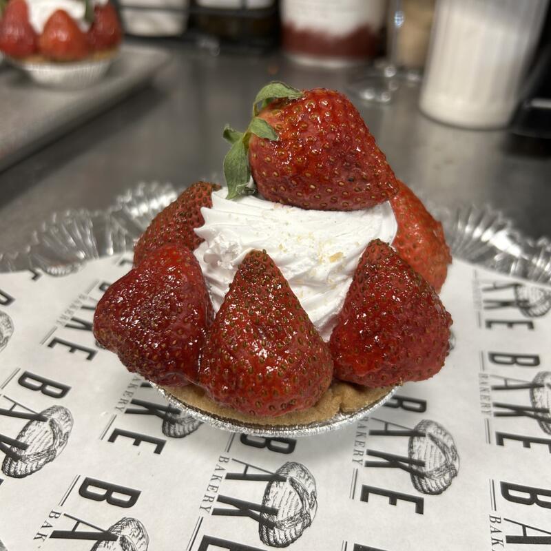 menu item 3 of 61, Strawberry with Custard and Whipped Cream