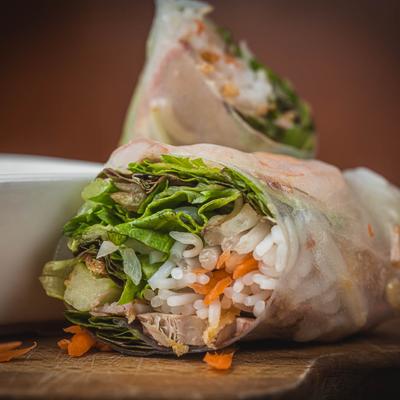 Bangkok Thai Fresh Rolls, close up