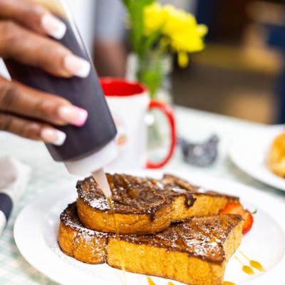 French toast being served.