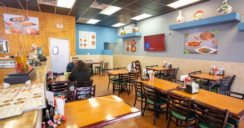 Restaurant interior, main seating area
