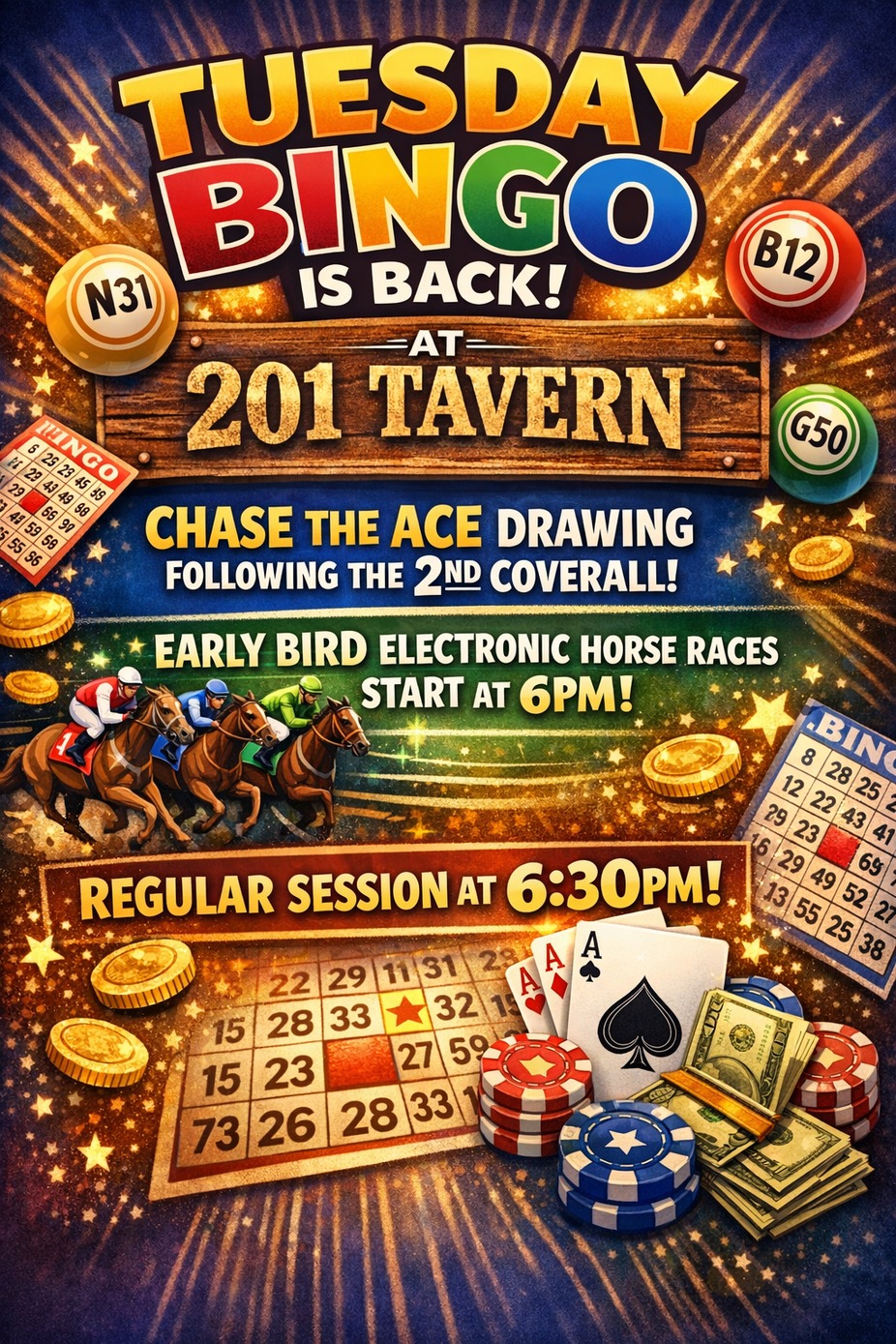 Tuesday Bingo and Chase the Ace event photo