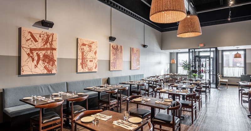 Interior, dining area