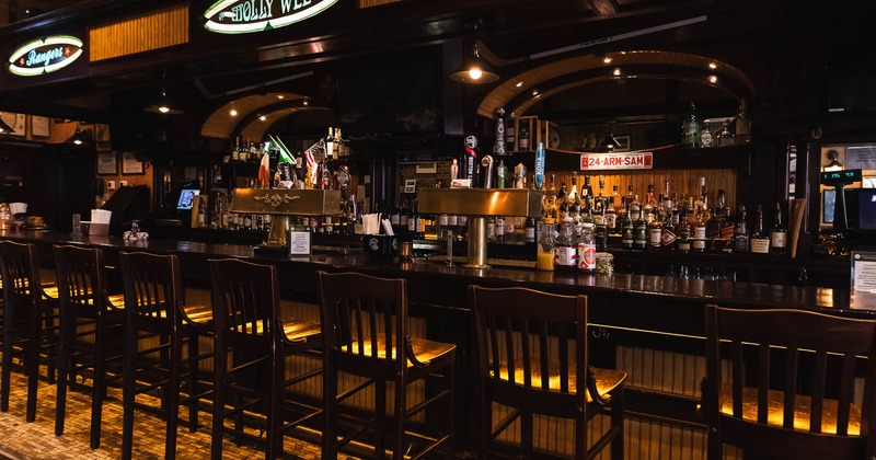 Interior, bar counter area