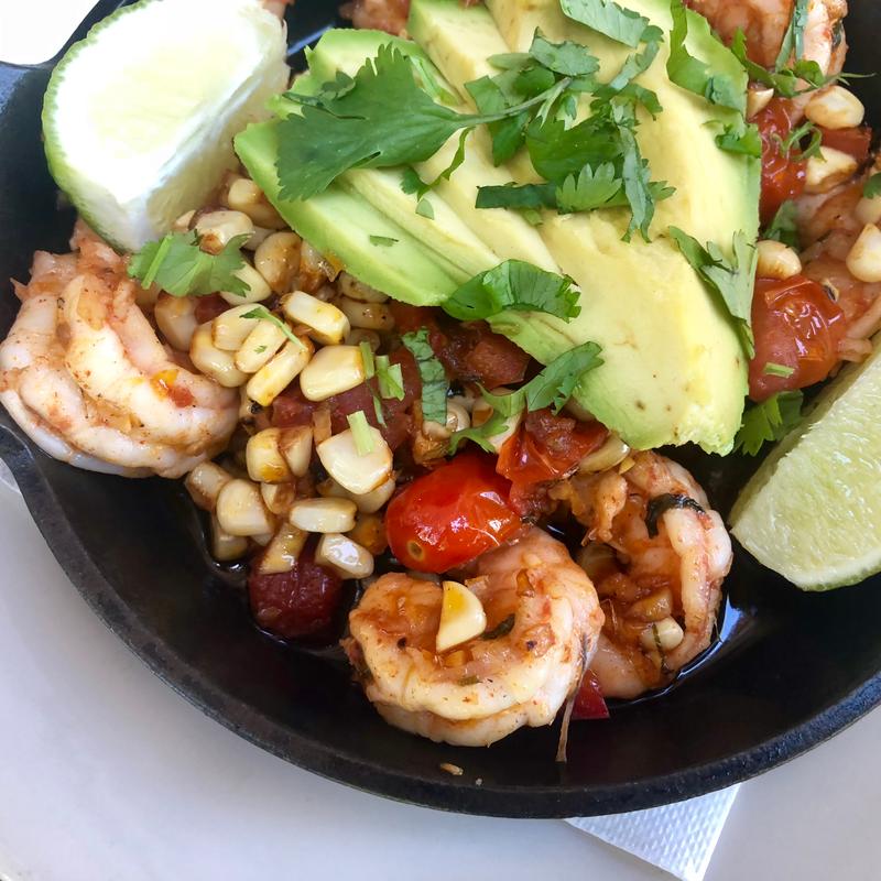 Fiery Prawns and Fresh Corn Salsa photo