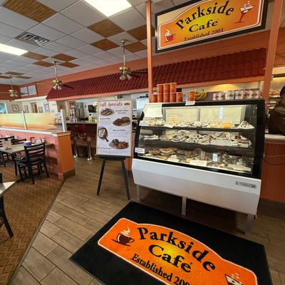 Parkside café bakery case.