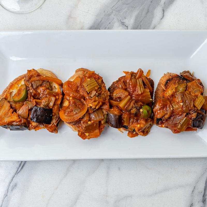 Bruschetta con Caponata Siciliana photo