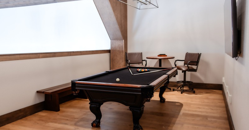 Pool table upstairs iInterior, pool tables arean the hang out loft