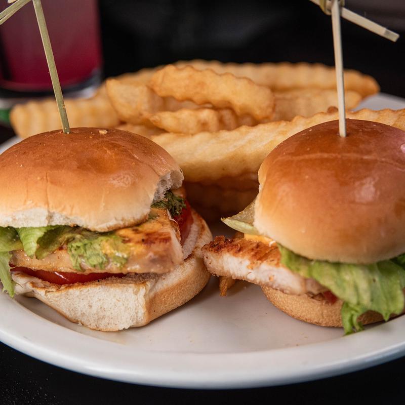 menu item 6 of 16, 2 Turkey Chop Sliders