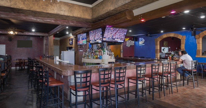 Interior, bar counter area