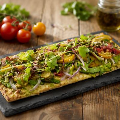 Veggie flatbread.