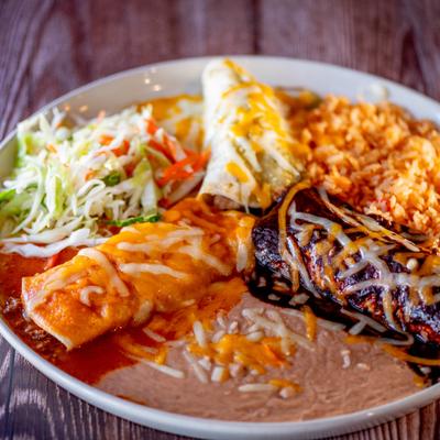 Enchiladas Tres Amigas plate.
