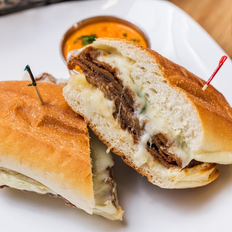 menu item 35 of 36, Eggplant Ciabatta with Basil Leaves