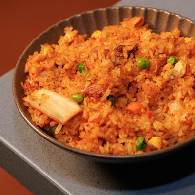 Kimchi fried rice.