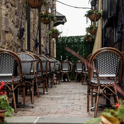 Outdoor seating area.