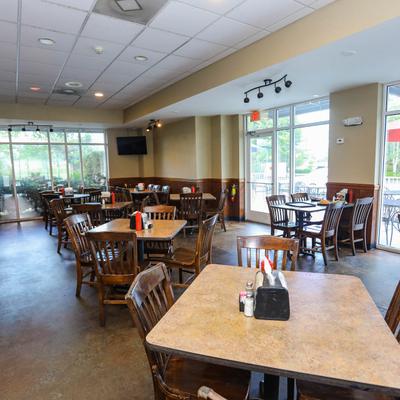Interior, dining area.