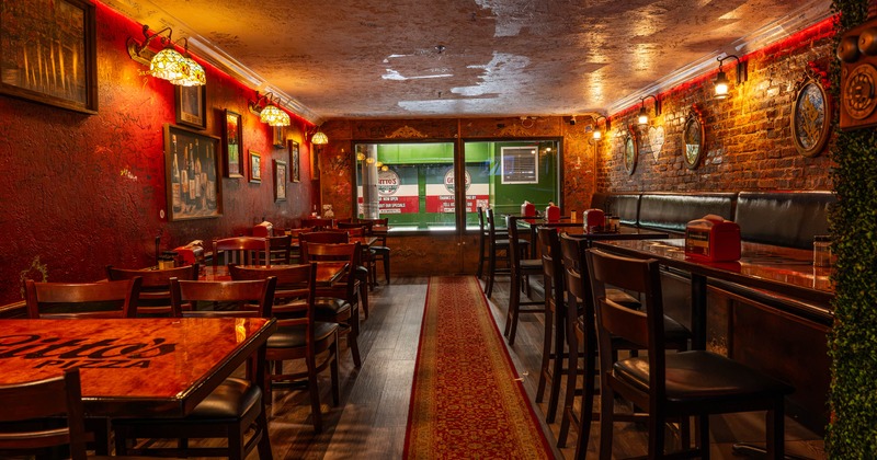 Interior, dining area