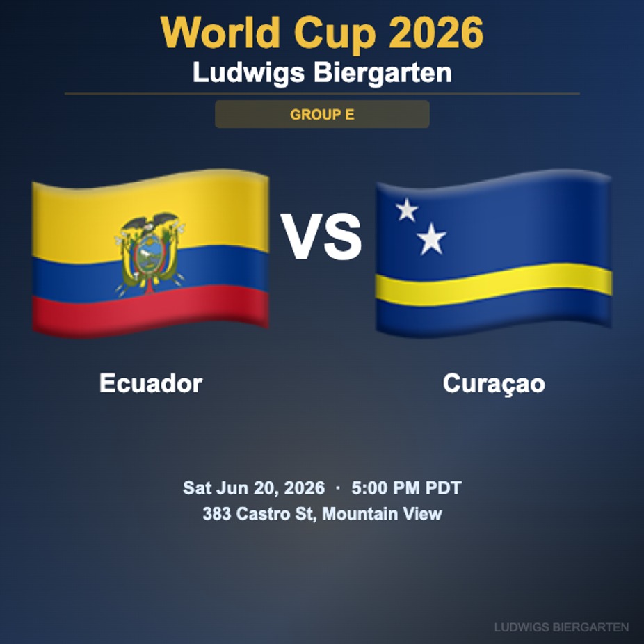 World Cup 2026: Ecuador vs Curaçao | Group E event photo