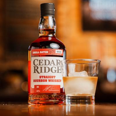 Cedar Ridge bourbon.