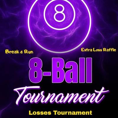An announcement for a pool tournament.
