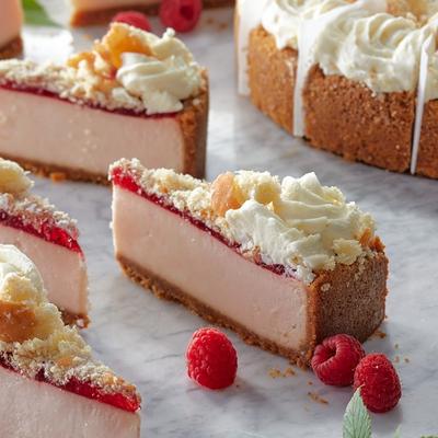 Raspberry Donut Cheesecake photo