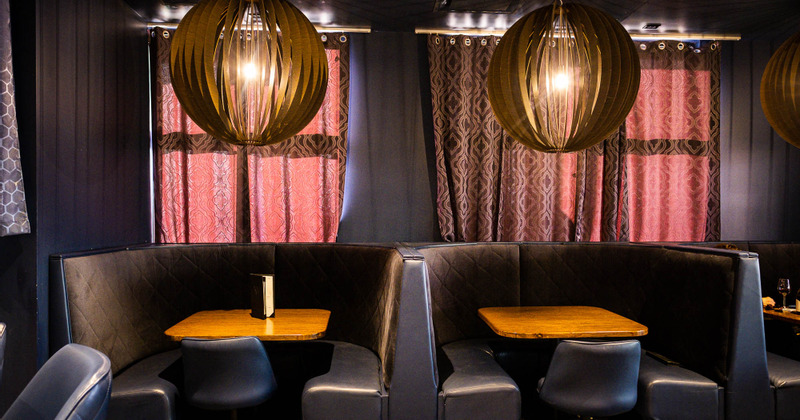 Interior, guest booths