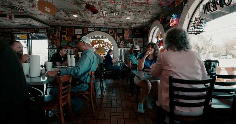 Interior, casual dining space