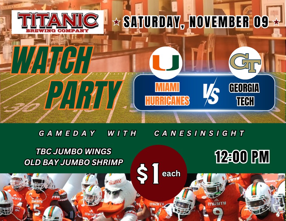 Miami Hurricanes vs Georgia Tech event photo