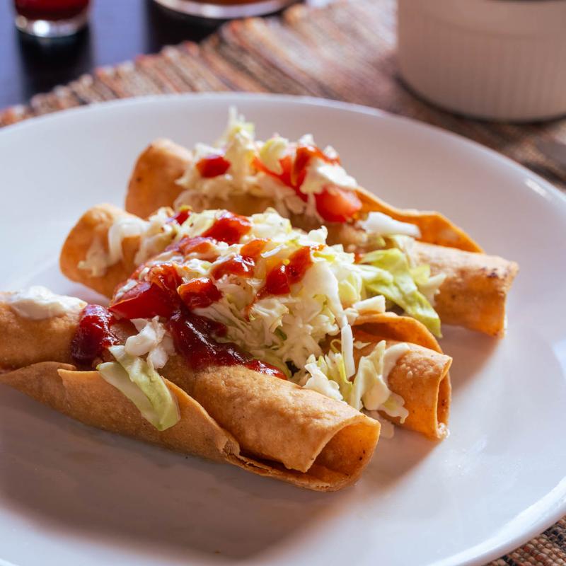 menu item 2 of 8, Taquitos De Res / Pollo