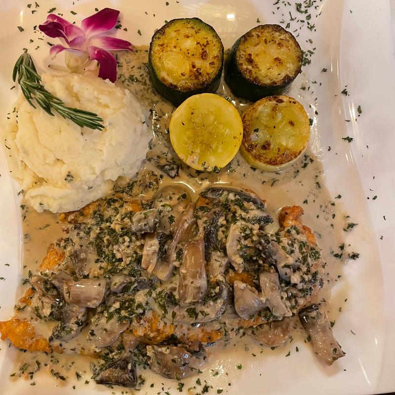 Chicken schnitzel photo