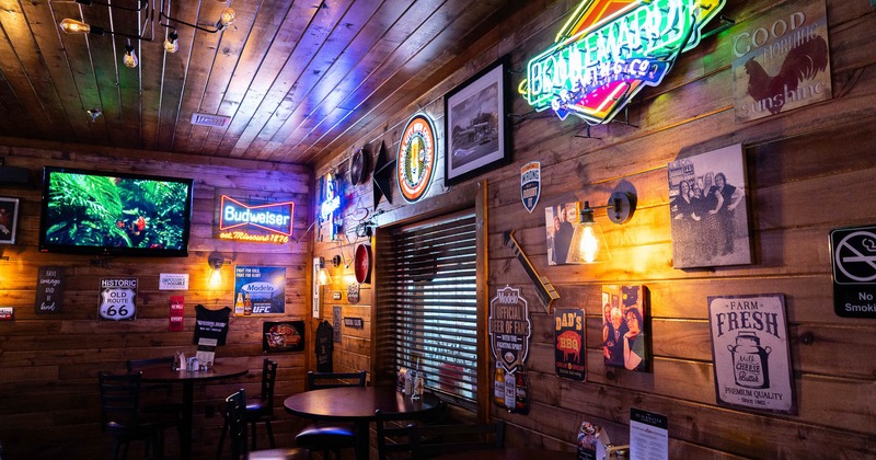 Interior, bar counter area
