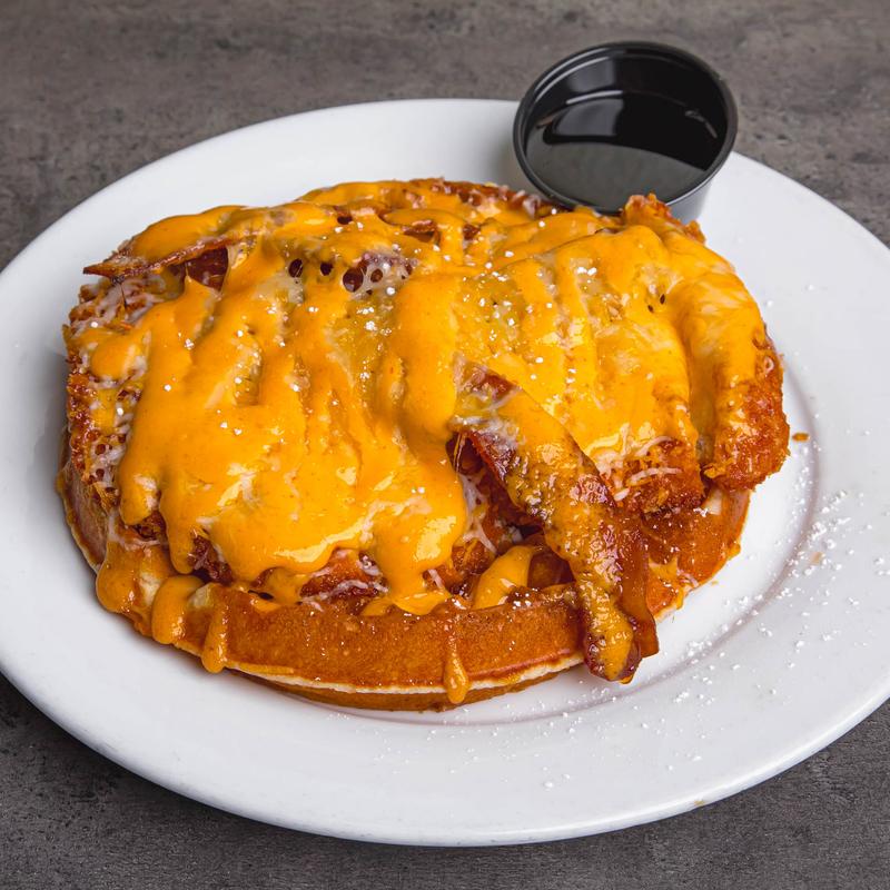 menu item 9 of 70, *Spicy Chicken Katsu & Applewood Smoked Bacon Waffle