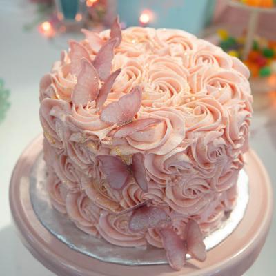 Pink Butterfly Cake.