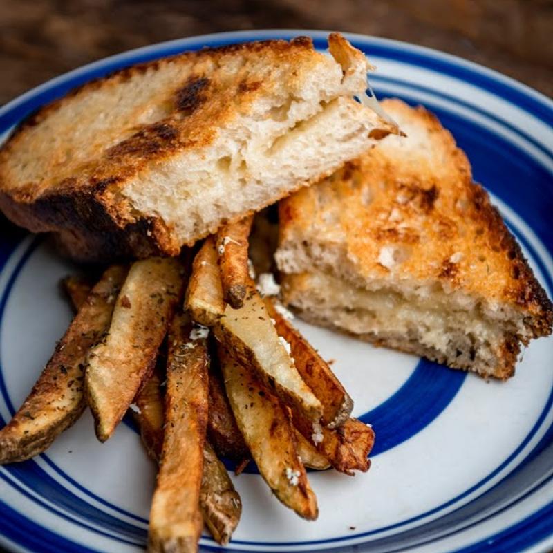 menu item 7 of 43, Greek Grilled Cheese (V)