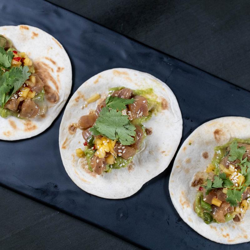 menu item 10 of 24, Ahi Tuna Tacos