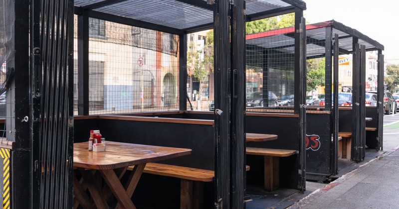 Exterior, outdoor seating area