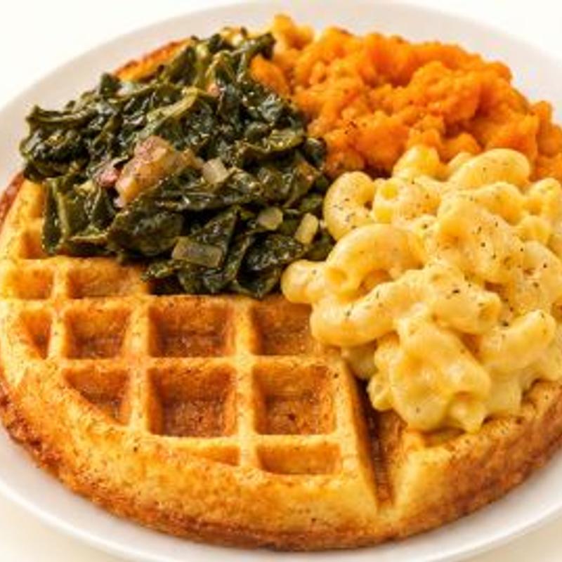 menu item 16 of 59, Fully Loaded Cornbread Waffle