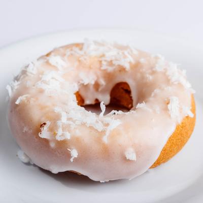 Plain old fashioned with coconut icing.