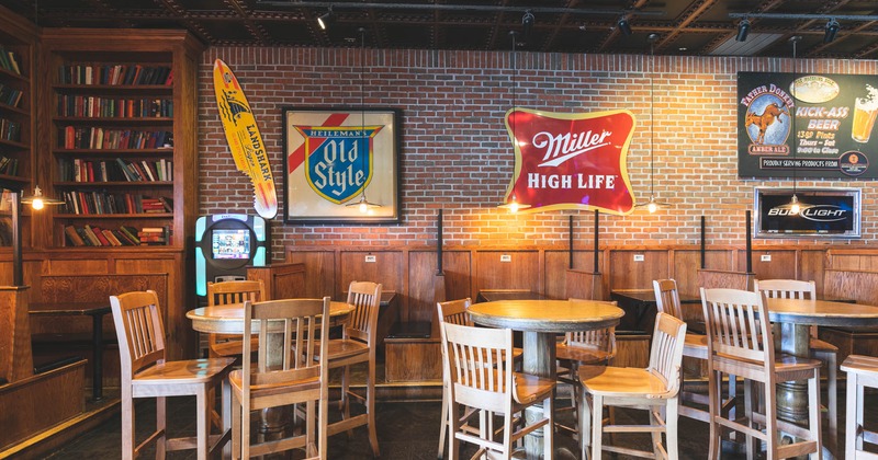 Interior, dining area, tables and chairs