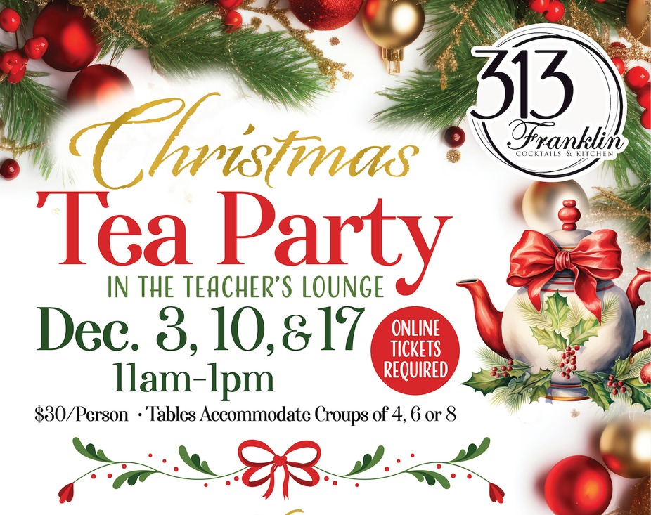 Tea Party December 3rd - 11am-1pm event photo