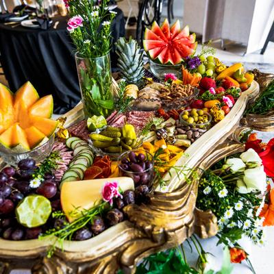 Large charcuterie tray.