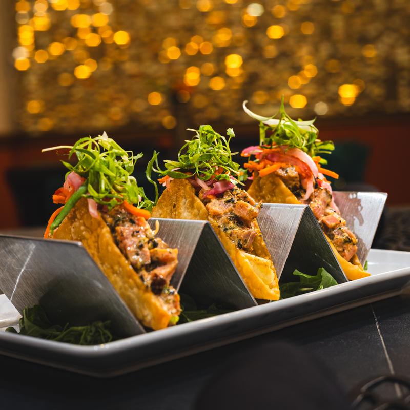 Spicy Tuna Wonton Tacos photo