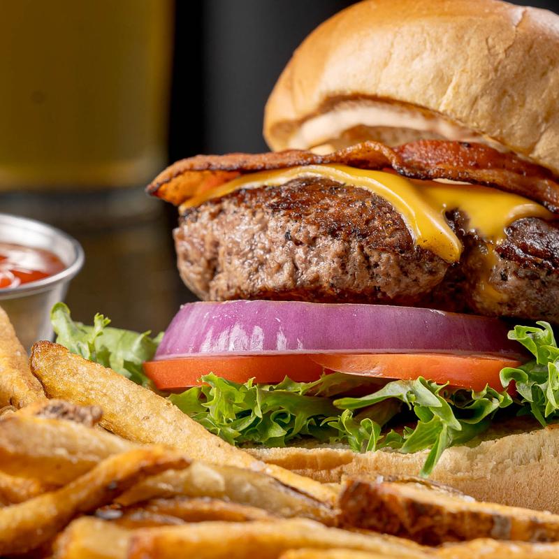 Traditional Burger & Fries photo