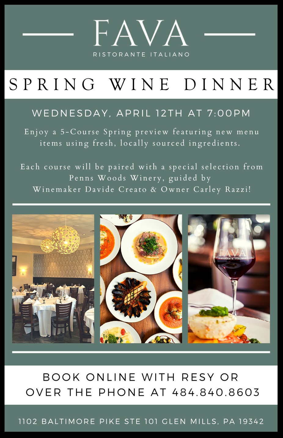 Spring Preview Wine Dinner event photo